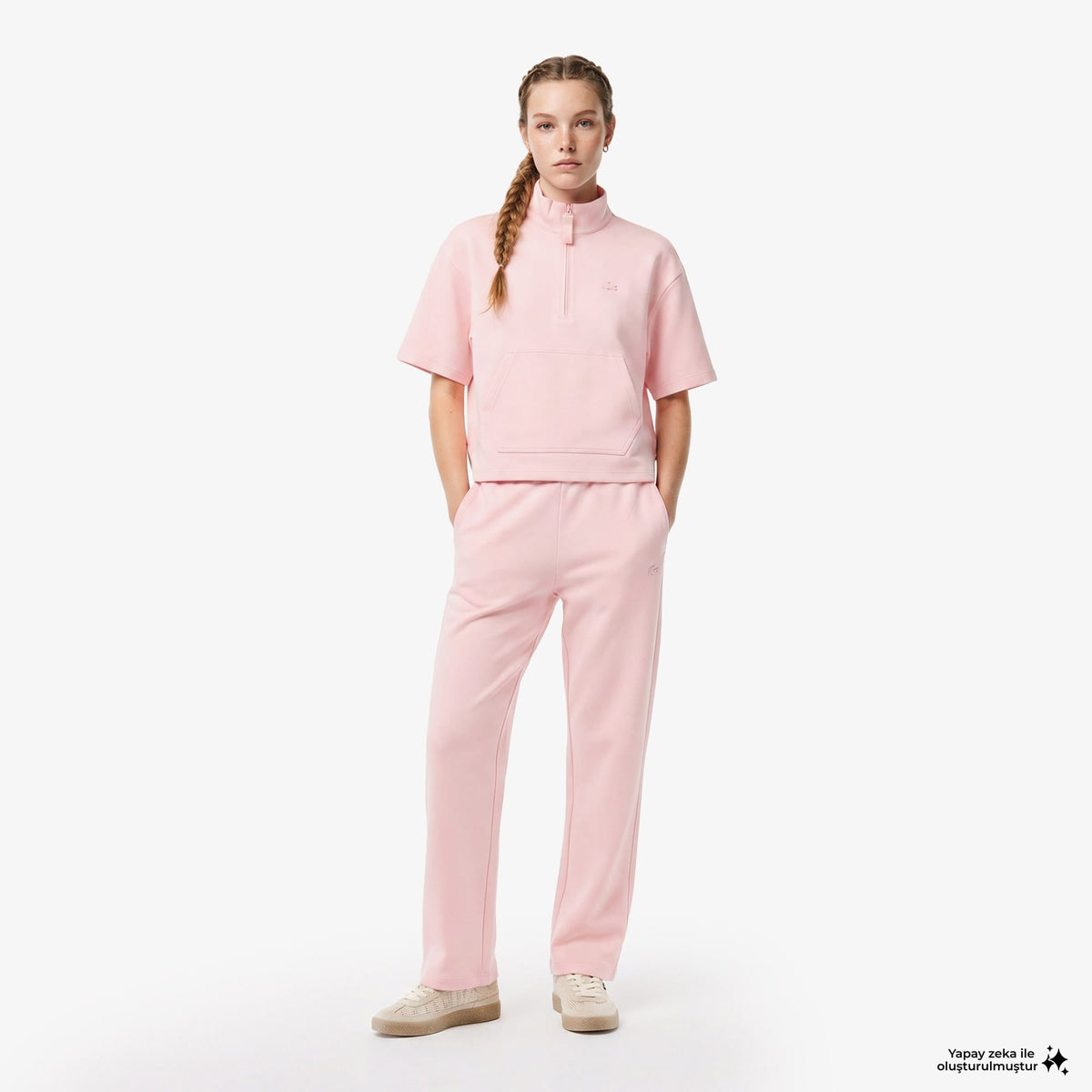 House Of Superstep X Lacoste Kapsul Koleksiyon Kadın Pembe Eşofman Altı