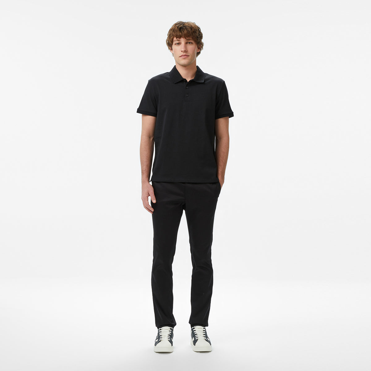 Calvin Klein Classic Monogram Erkek Siyah Polo