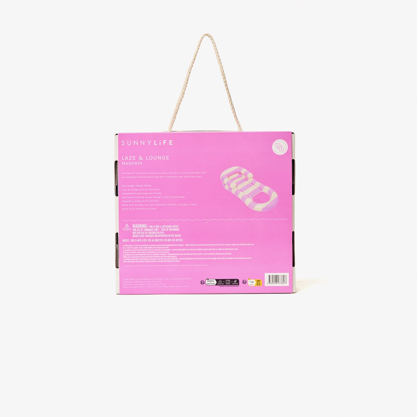 Sunnylife Unisex Pembe Şişme Havuz Yatağı