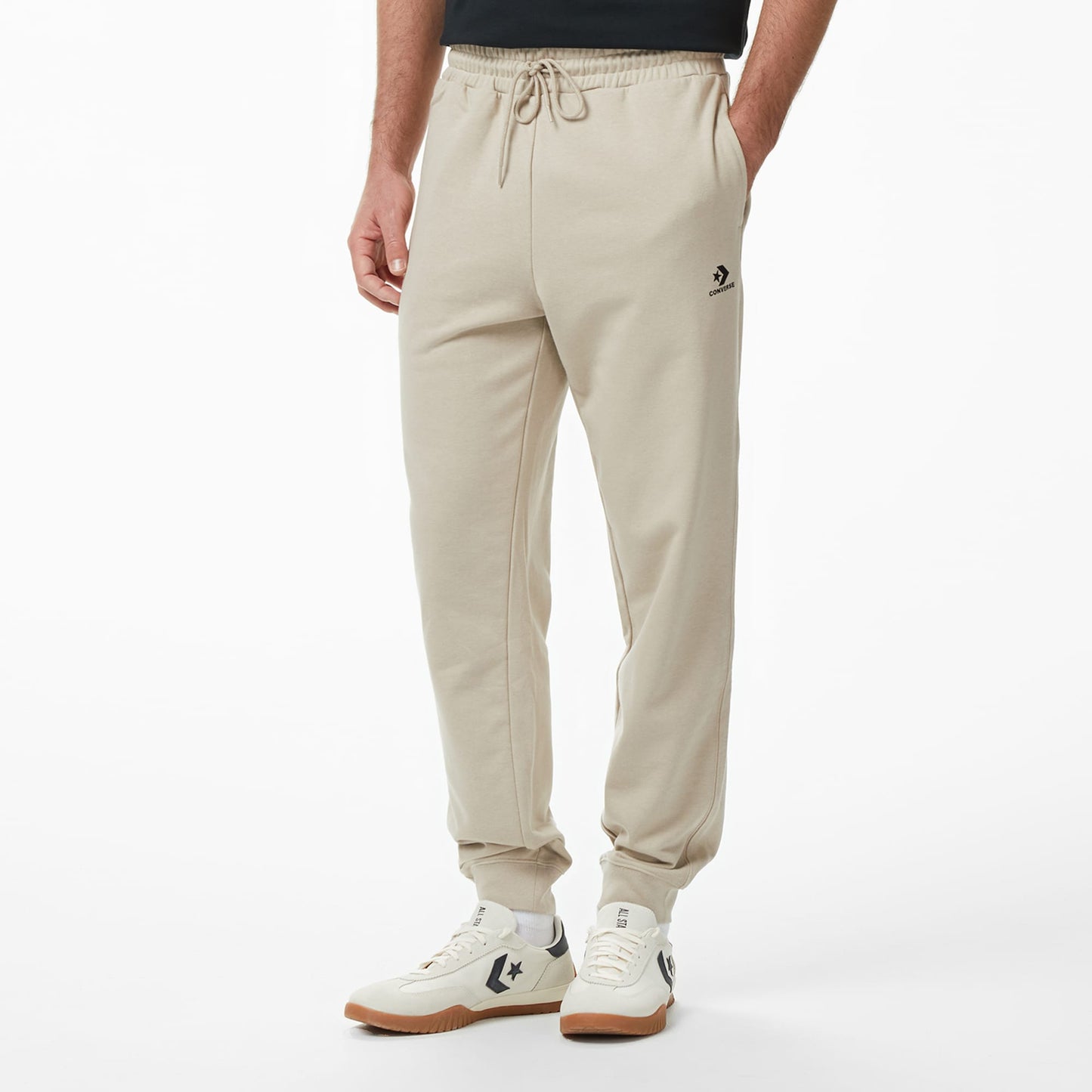 Converse Standard Fit Star Chevron Erkek Bej Eşofman Altı