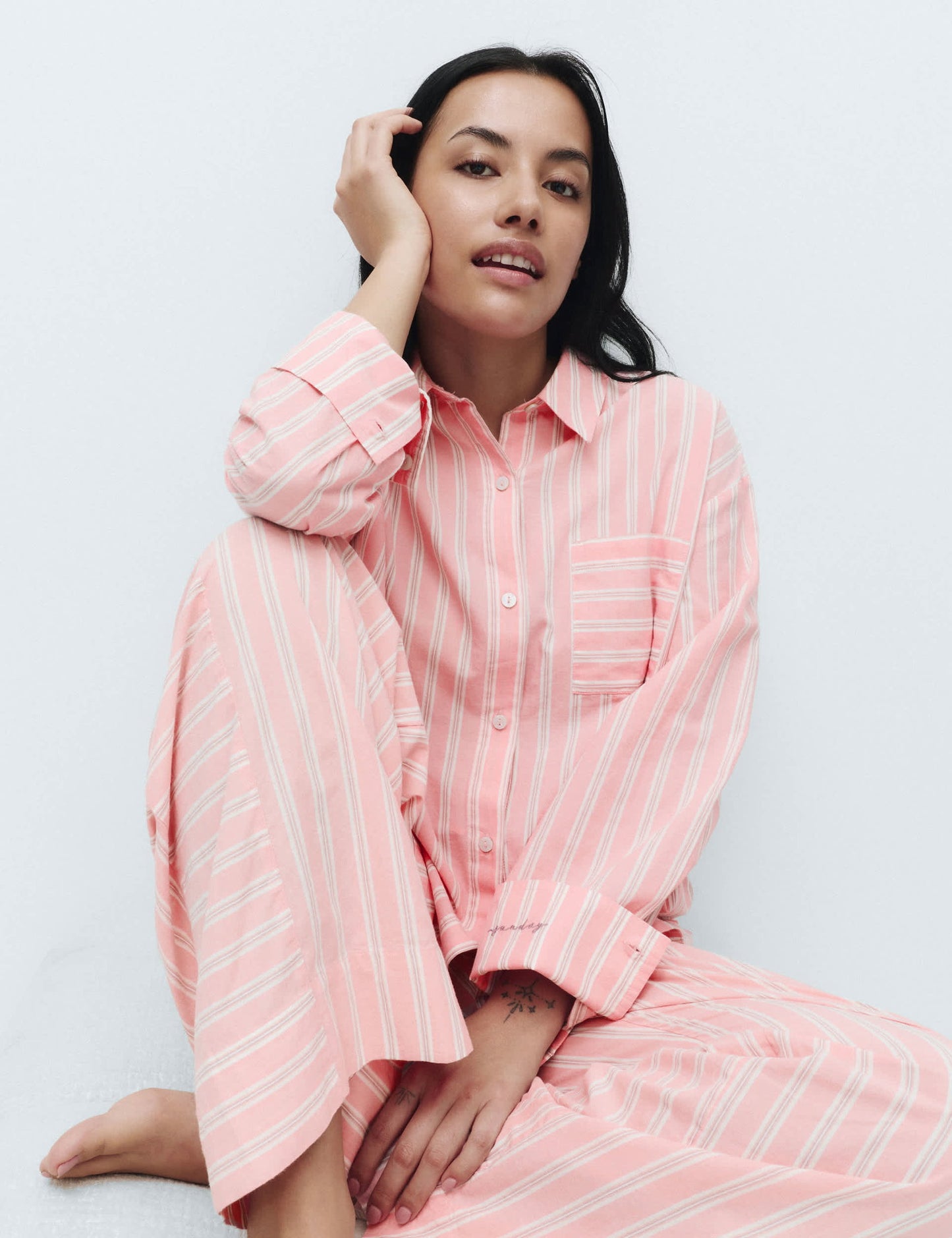 Çizgili Uzun Paçalı Pijama Altı