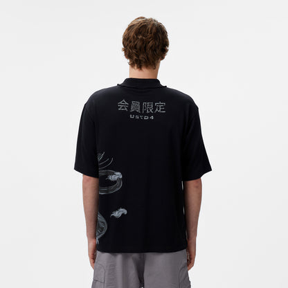 United4 Örme Comfort Erkek Siyah T-shirt