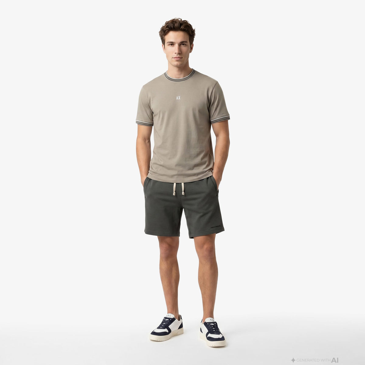 Armani Exchange Erkek Gri Şort