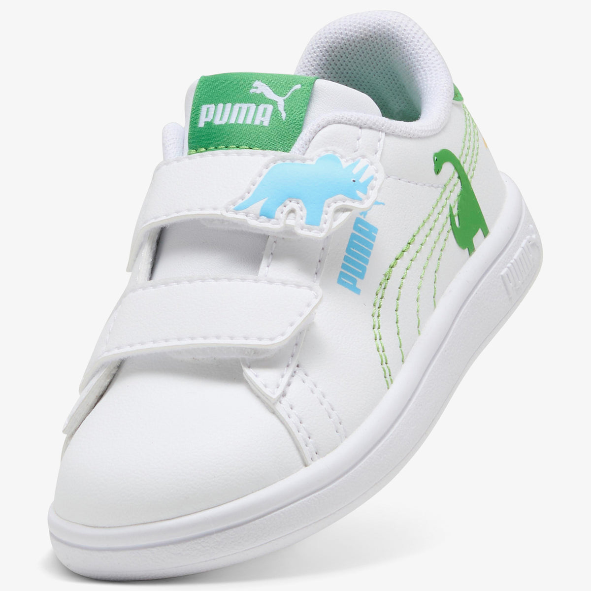 Puma Smash 3.0 Dino Çocuk Beyaz Spor Ayakkabı