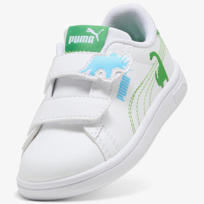 Puma Smash 3.0 Dino Çocuk Beyaz Spor Ayakkabı