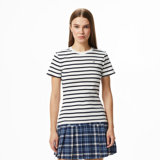 Tommy Hilfiger Cody Kadın Beyaz T-shirt