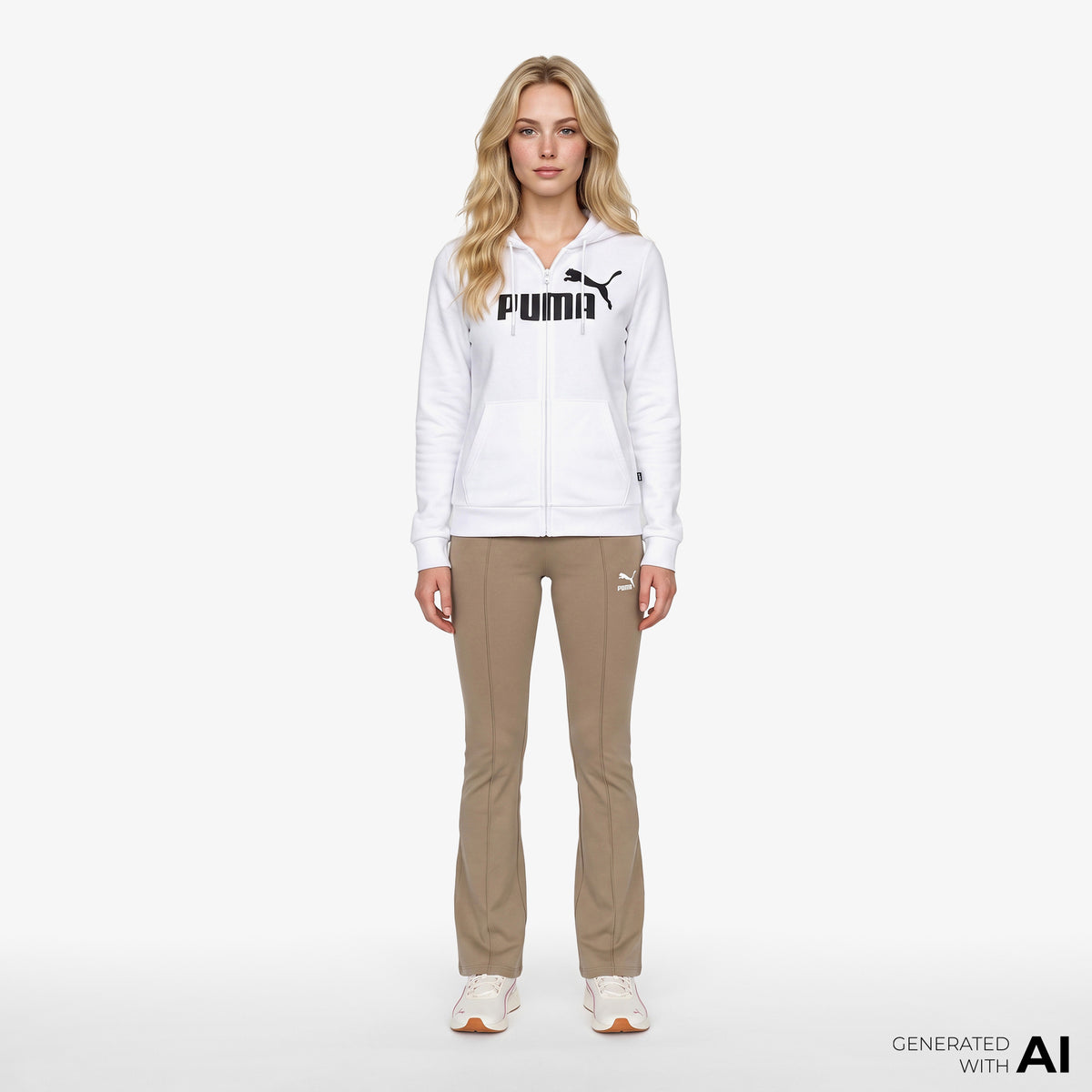 Puma Essentials Logo Full Zip Kadın Siyah Sweatshirt