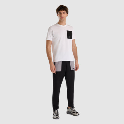 New Balance Erkek Beyaz T-shirt