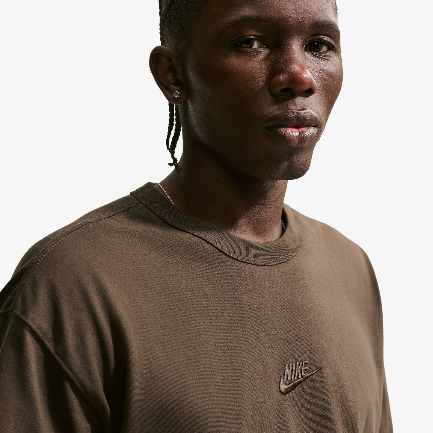 Nike No Franchise Erkek Kahverengi T-shirt