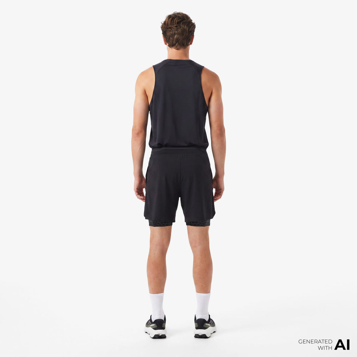 Salomon S/lab Ultra 2in1 Erkek Siyah Koşu Şortu