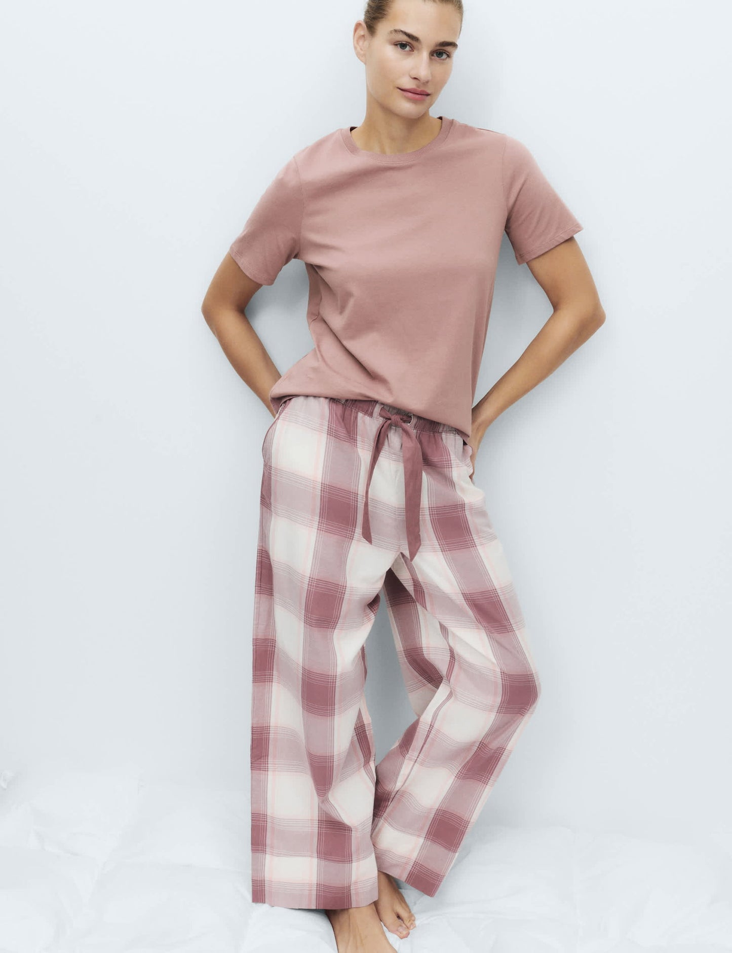 2’li Saf Pamuklu Pijama Üstü