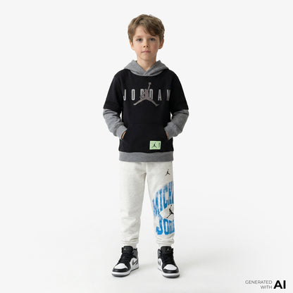 Jordan Future Flight Pullover Çocuk Siyah Sweatshirt
