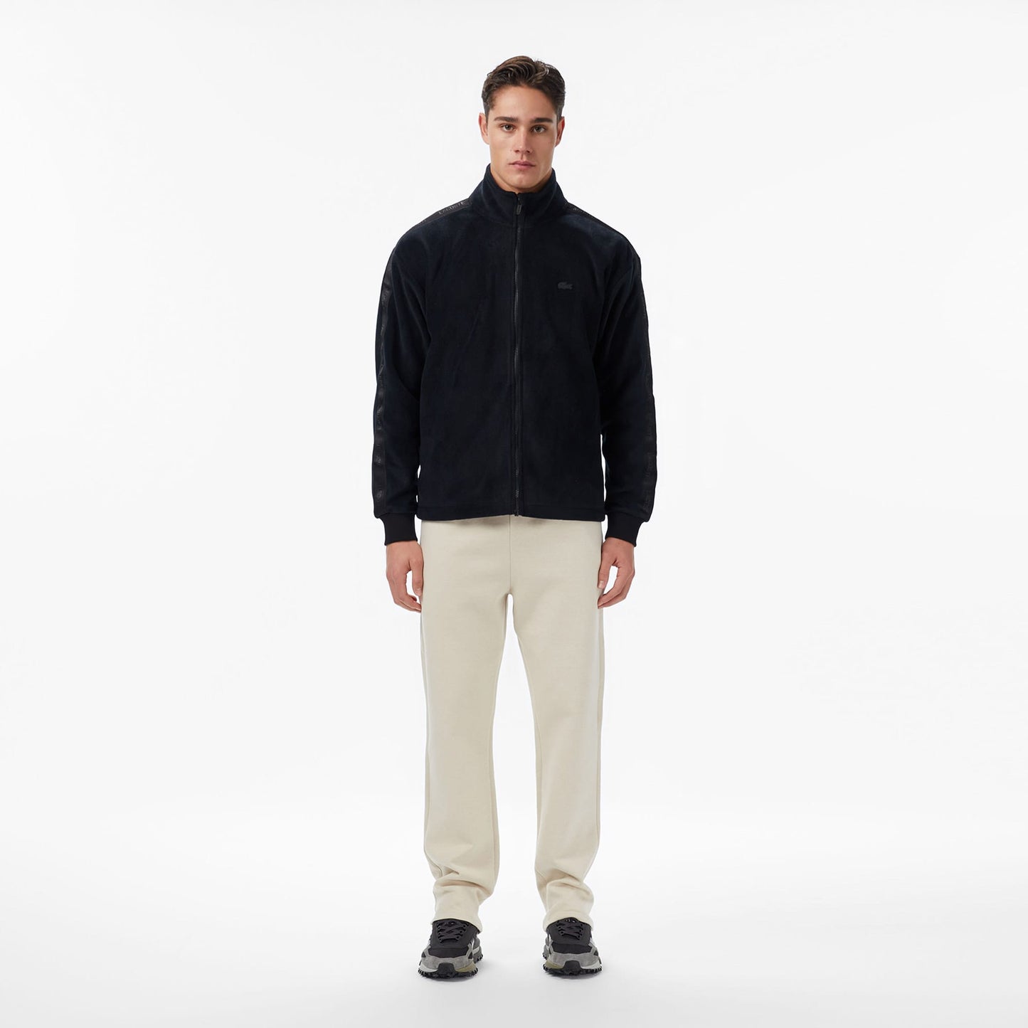 Lacoste Erkek Regular Fit Monogram Krem Eşofman Altı