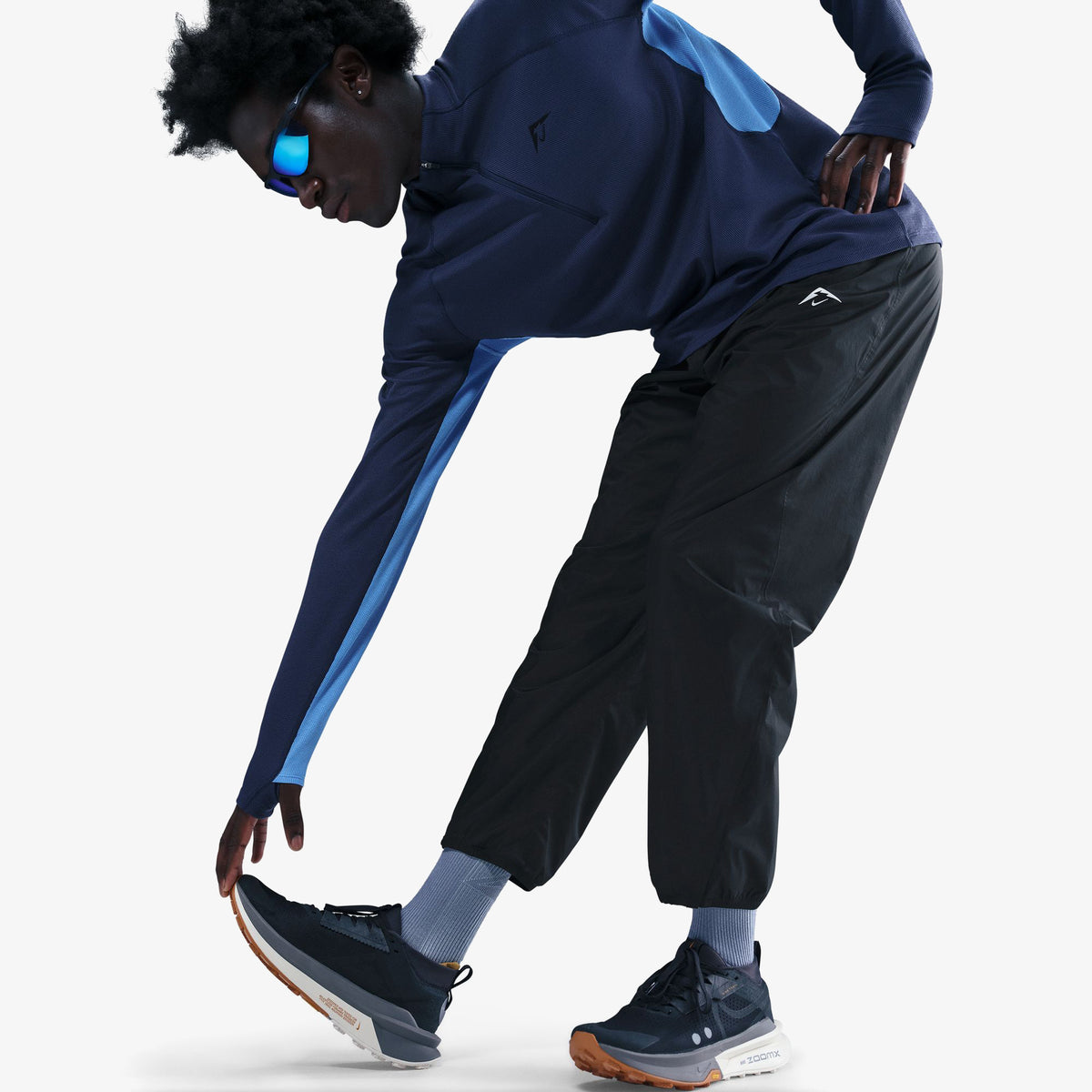 Nike Trailwind Erkek Siyah Koşu Eşofman Altı