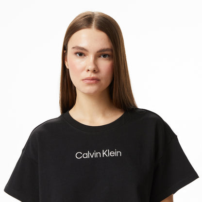 Calvin Klein Cropped Kadın Siyah T-shirt