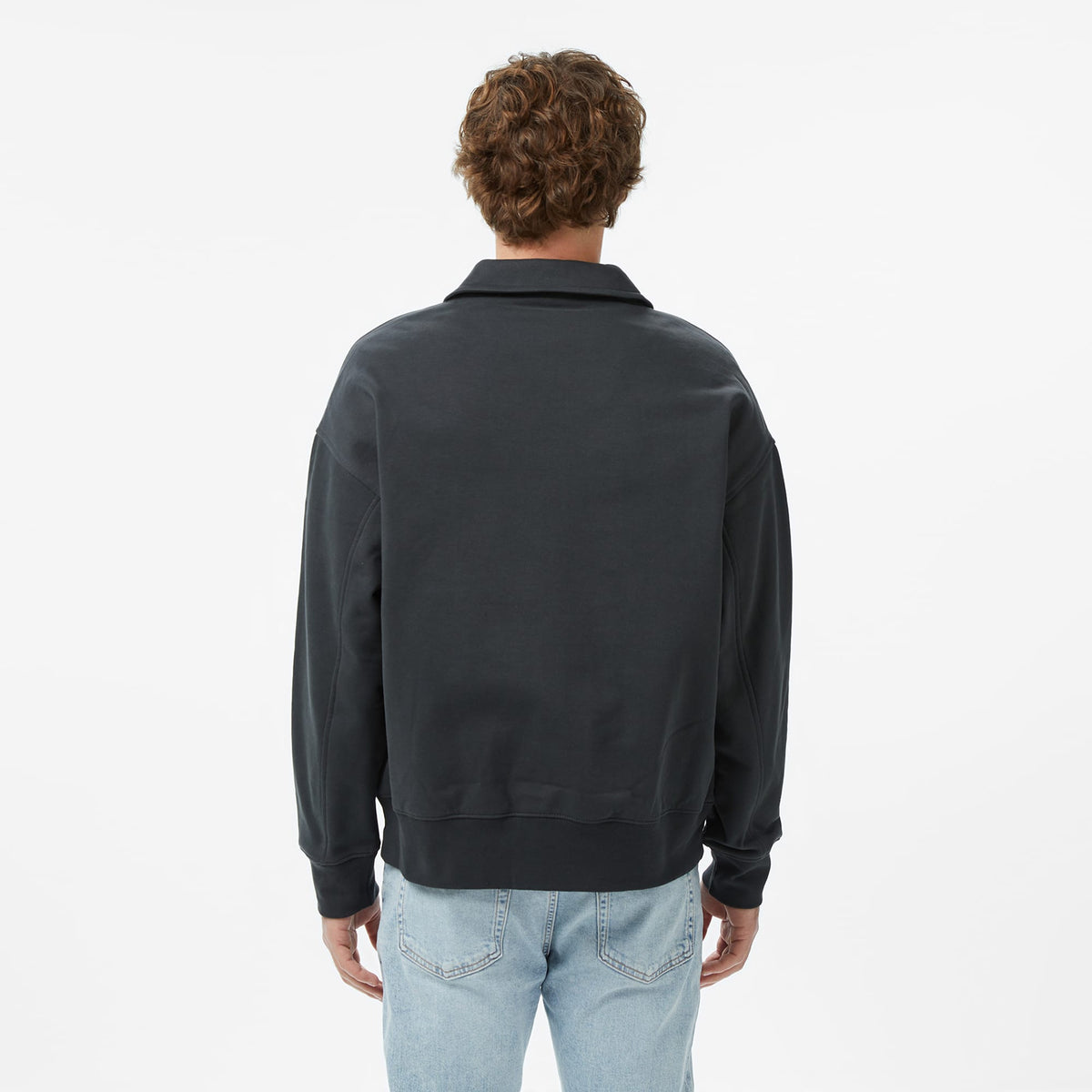 Calvin Klein Waffle-lined Premium Erkek Gri Sweatshirt