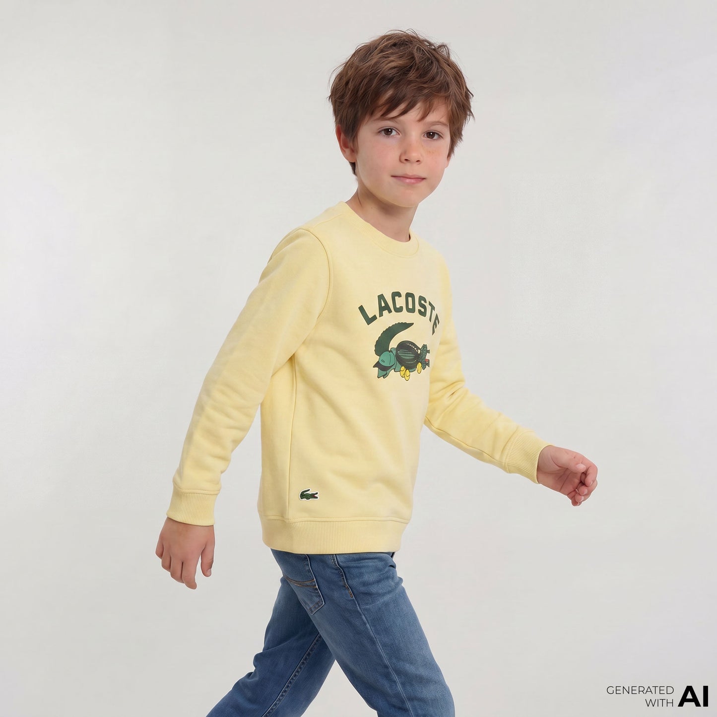 Lacoste Çocuk Sarı Sweatshirt