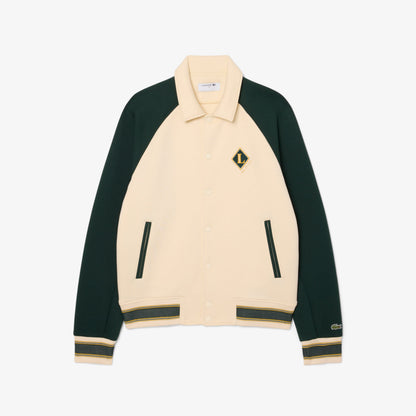 Lacoste Erkek Classic Fit Renk Bloklu Bej Ceket