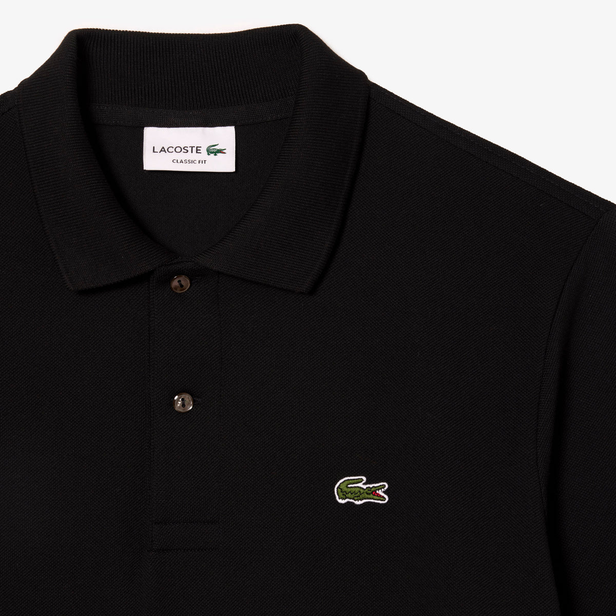 Lacoste Erkek Classic Fit Uzun Kollu Siyah Polo