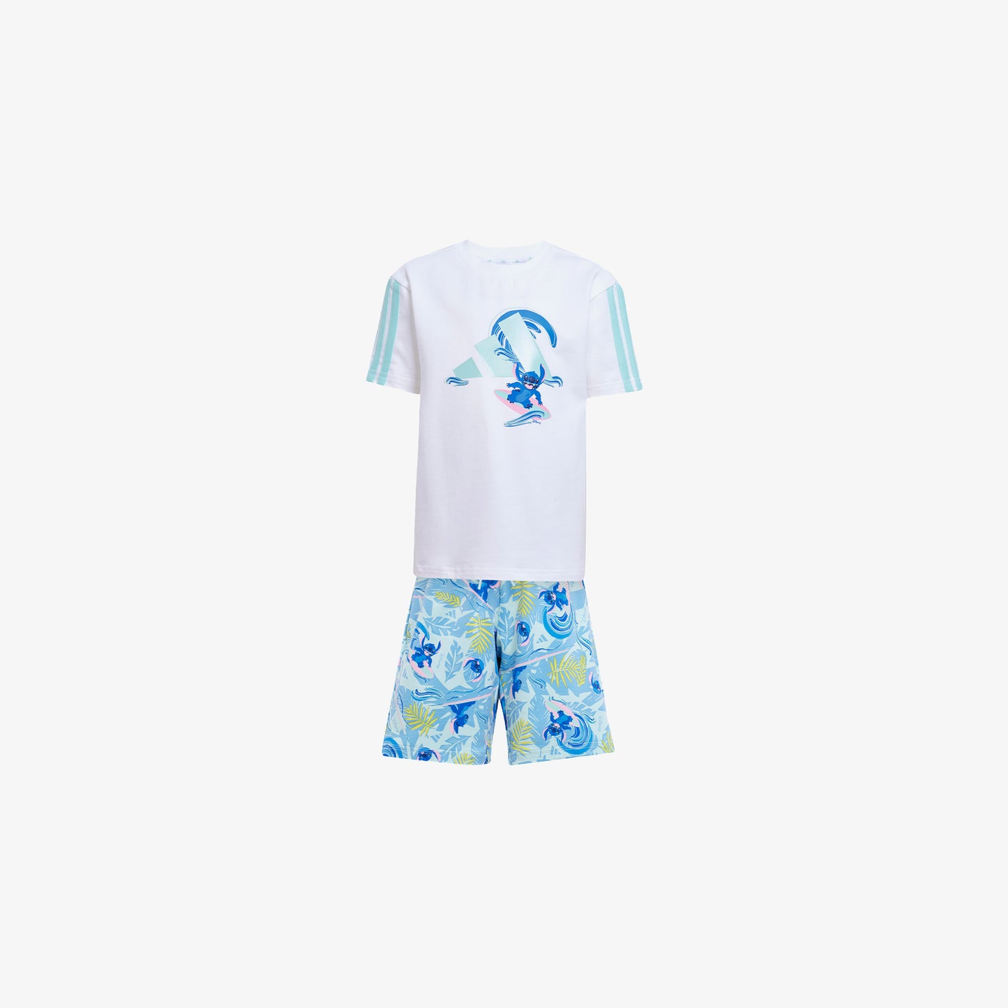 Adidas Disney Lilo&stich Çocuk Beyaz/mavi Şort Takımı