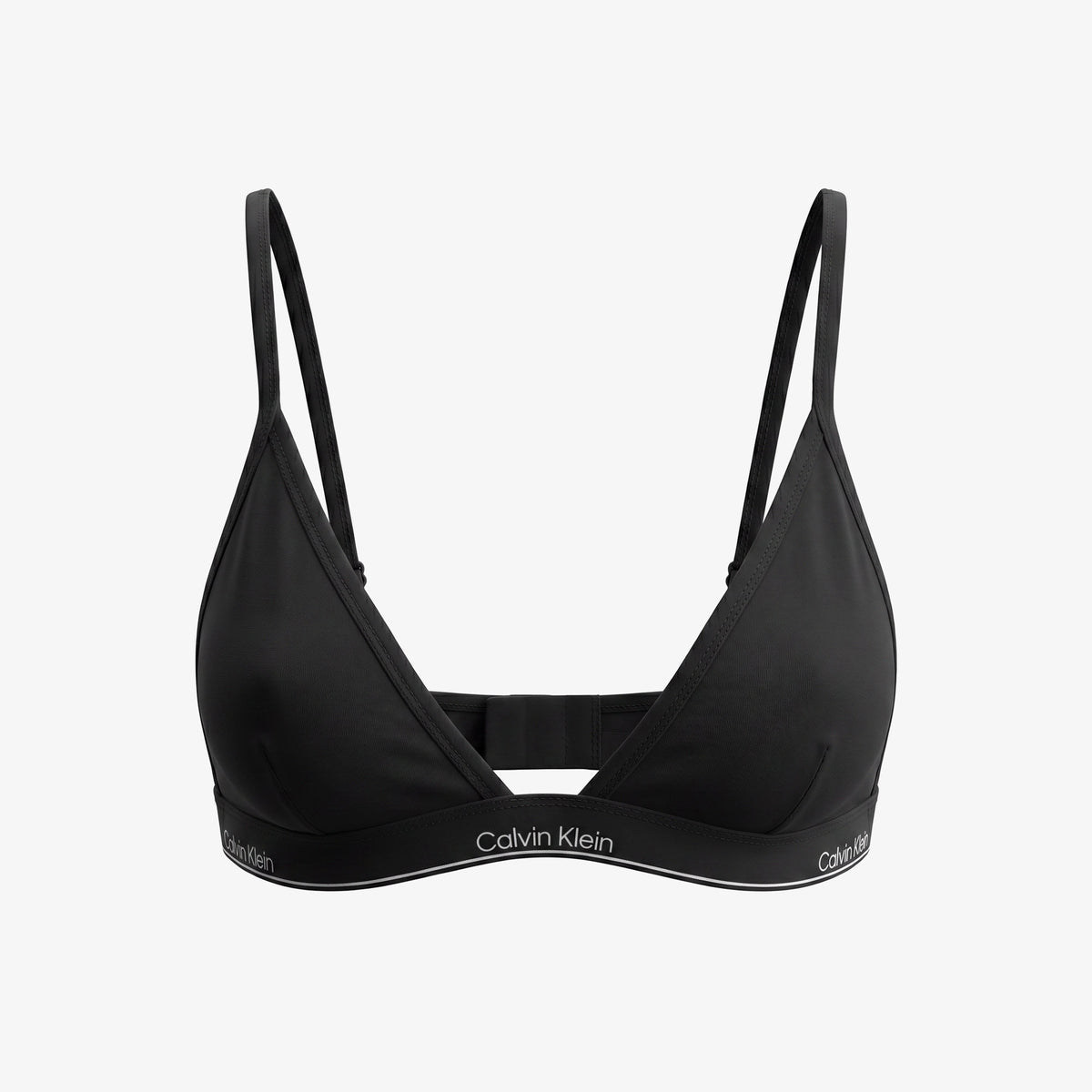 Calvin Klein Triangle Kadın Siyah Bikini Üstü