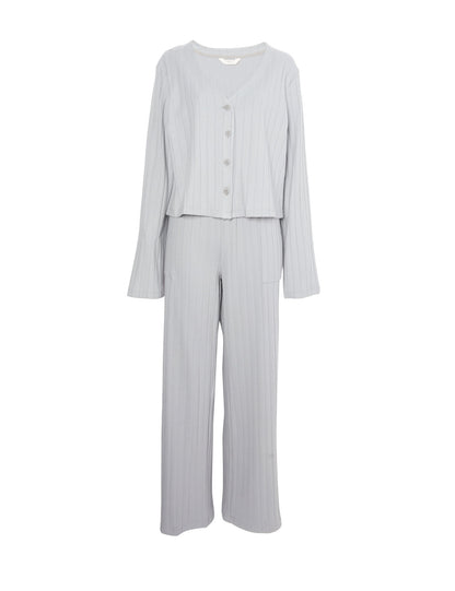 Yumuşak Dokulu Örme Pijama Takımı