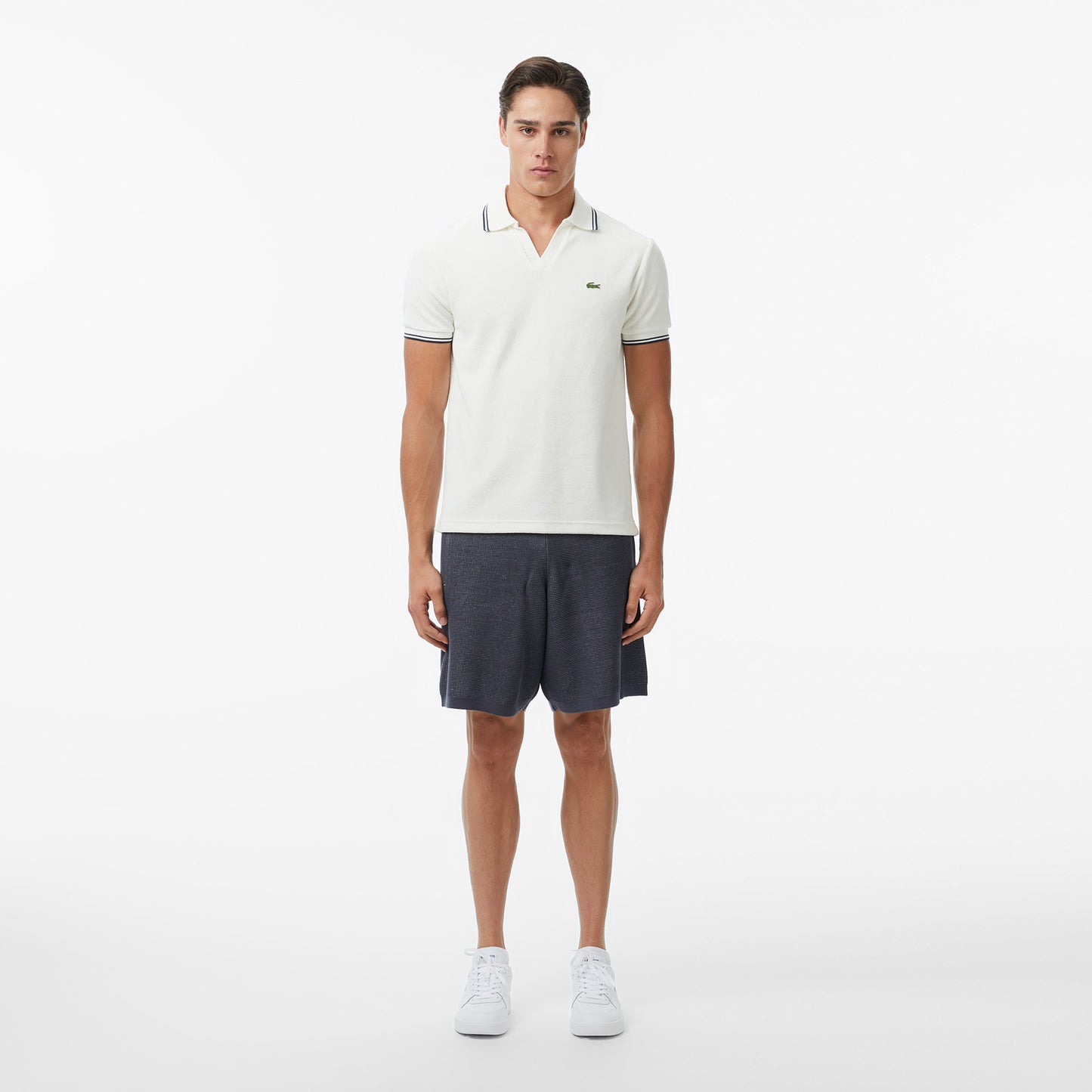 Lacoste Erkek Regular Fit Polo Yaka Krem Polo