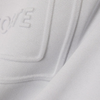 Lacoste Unisex Classic Fit Bisiklet Yaka Baskılı Gri Sweatshirt