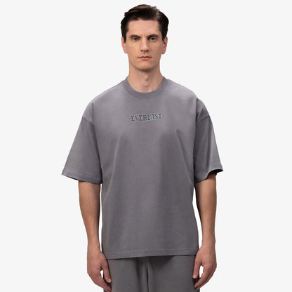 Everlast Giant Logo Oversize Koyu Gri Erkek T-shirt
