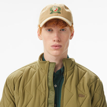 Lacoste Erkek Dik Yaka Kapitone Yeşil Mont