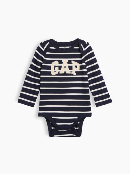 Açık Mavi Organik Pamuk Gap Logo Bodysuit
