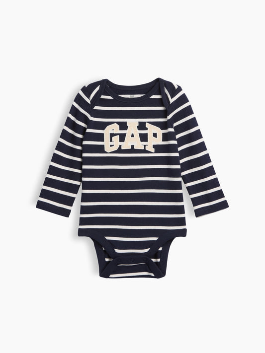 Açık Mavi Organik Pamuk Gap Logo Bodysuit