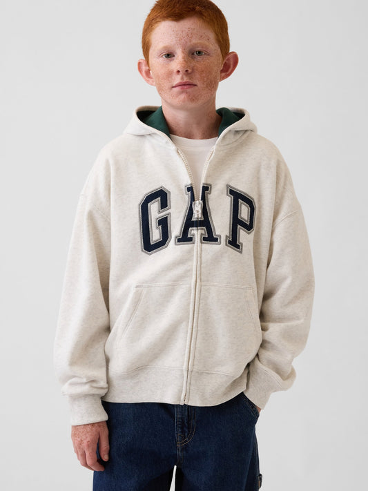 Koyu Yeşil Vintagesoft Logo Fermuarlı Sweatshirt