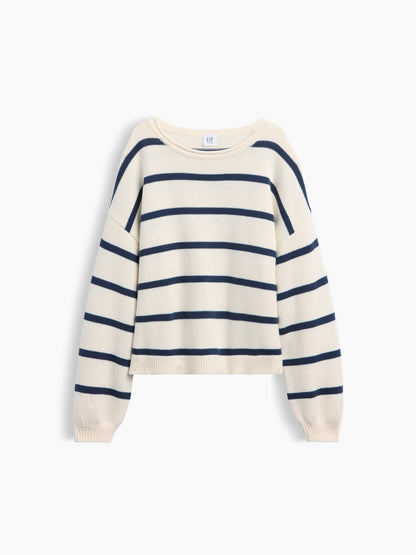 Gri %100 Pamuk Oversized Rollneck Kazak