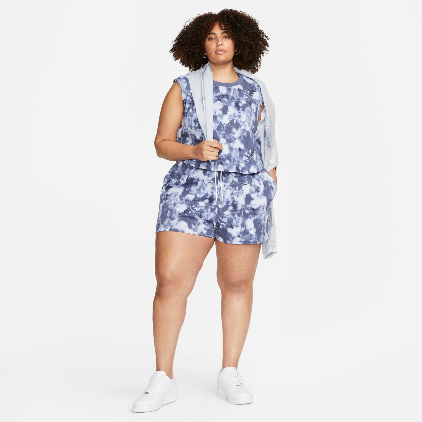 Nike Sportswear Kadın Mavi Crop T-shirt