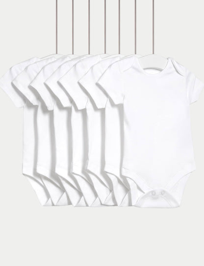 Saf Pamuklu 7'li Bodysuit (0-3 Yaş)