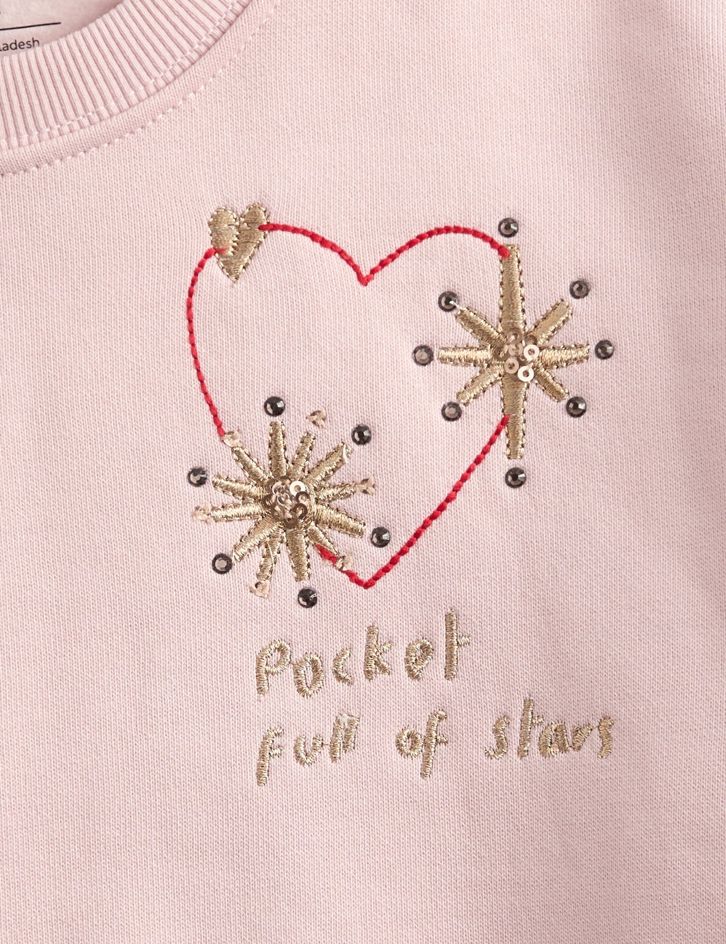 Pamuk Karışımlı Desenli Sweatshirt (2-10 Yaş)