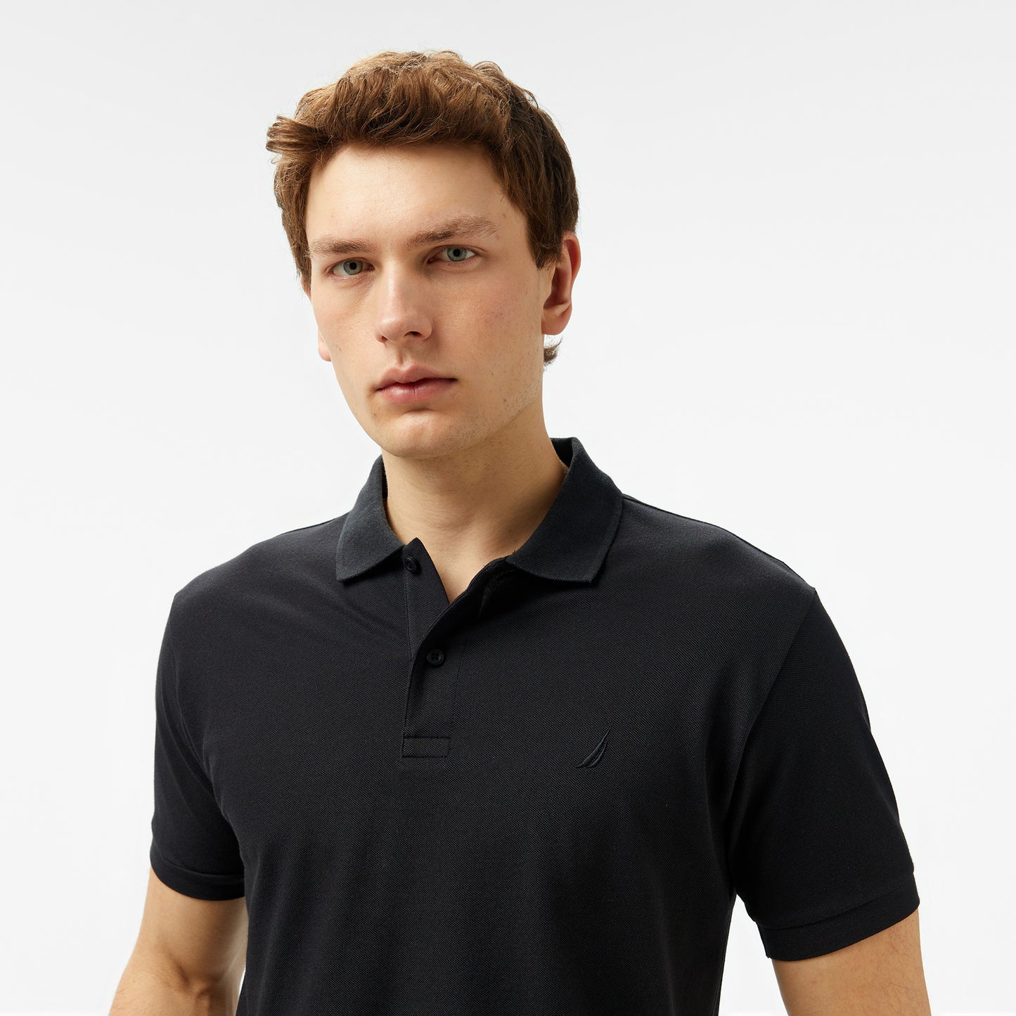 Nautica Erkek Siyah Classic Fit Polo Yaka T-shirt