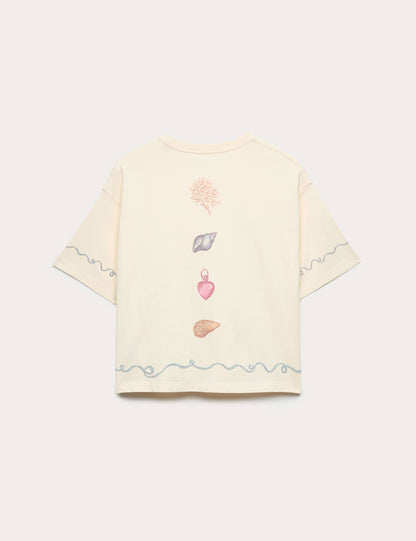 Pamuklu Desenli T-shirt