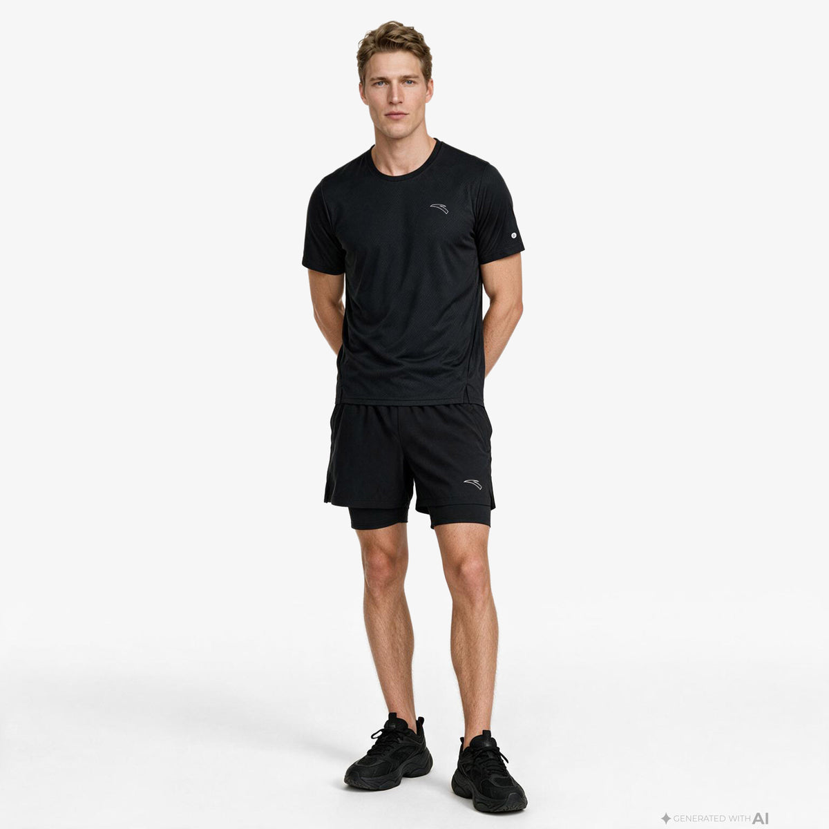 Anta Fashion Road Run Erkek Siyah Şort