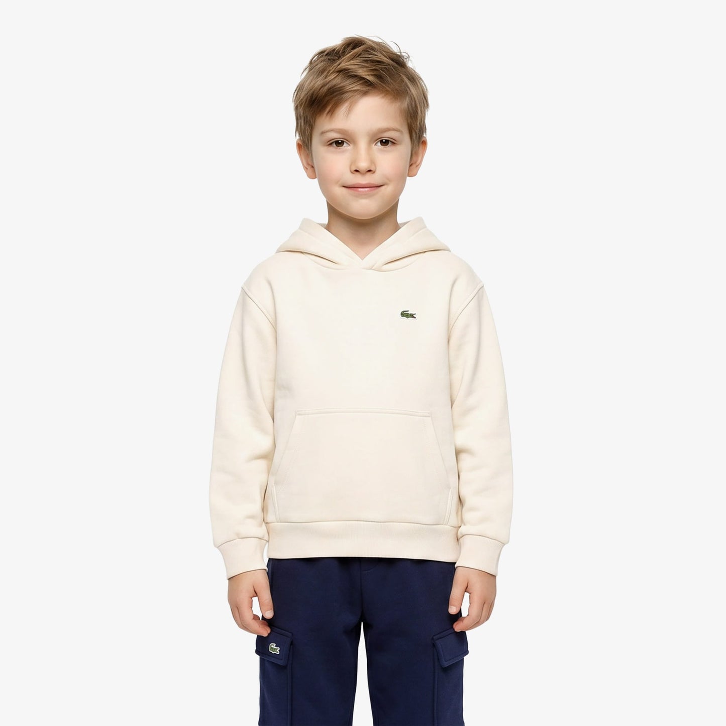 Lacoste Regular Fit Çocuk Krem Sweatshirt