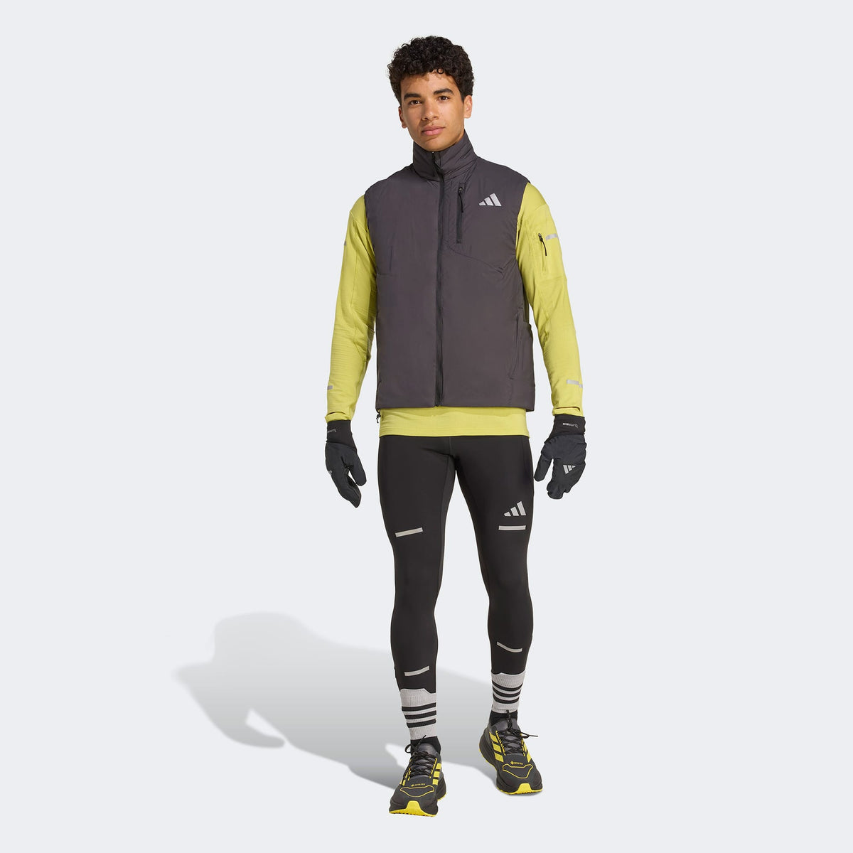 Adidas Adi365 Running Climawarm+ Erkek Yeşil Koşu Sweatshirt
