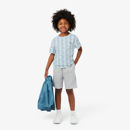 Lacoste Relaxed Fit Monogram Çocuk Mavi T-shirt