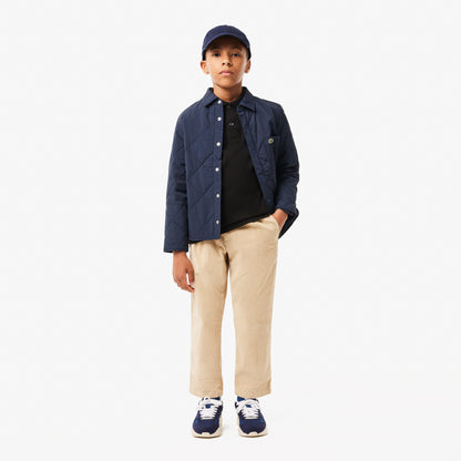 Lacoste Çocuk Uzun Kollu Siyah Polo