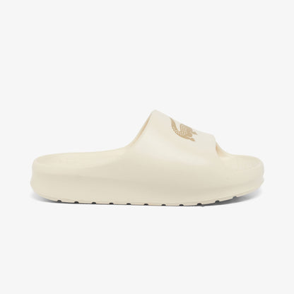 Lacoste Croco 2.0 Kadın Krem Terlik