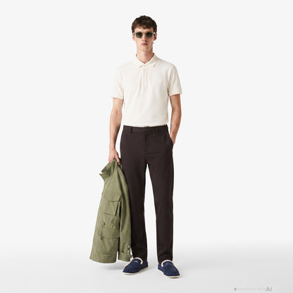Lacoste Regular Fit Erkek Krem Polo