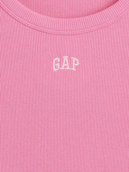 Pembe Gap Logo Fitilli T-shirt Elbise