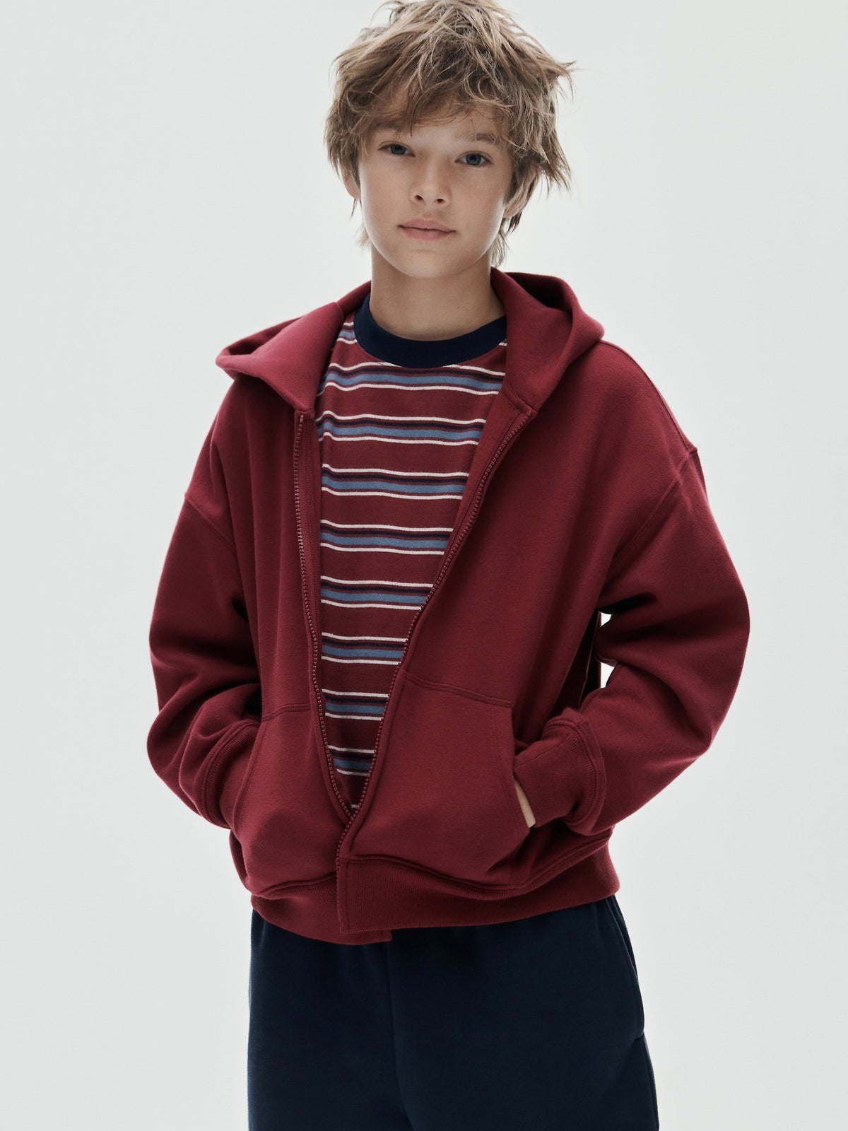 Kahverengi Vintagesoft Fermuarlı Sweatshirt