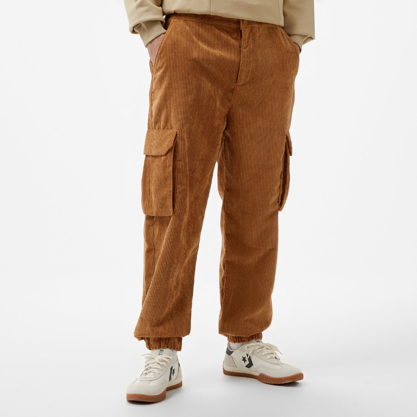 United4 Velvet Erkek Kahverengi Cargo Pantolon