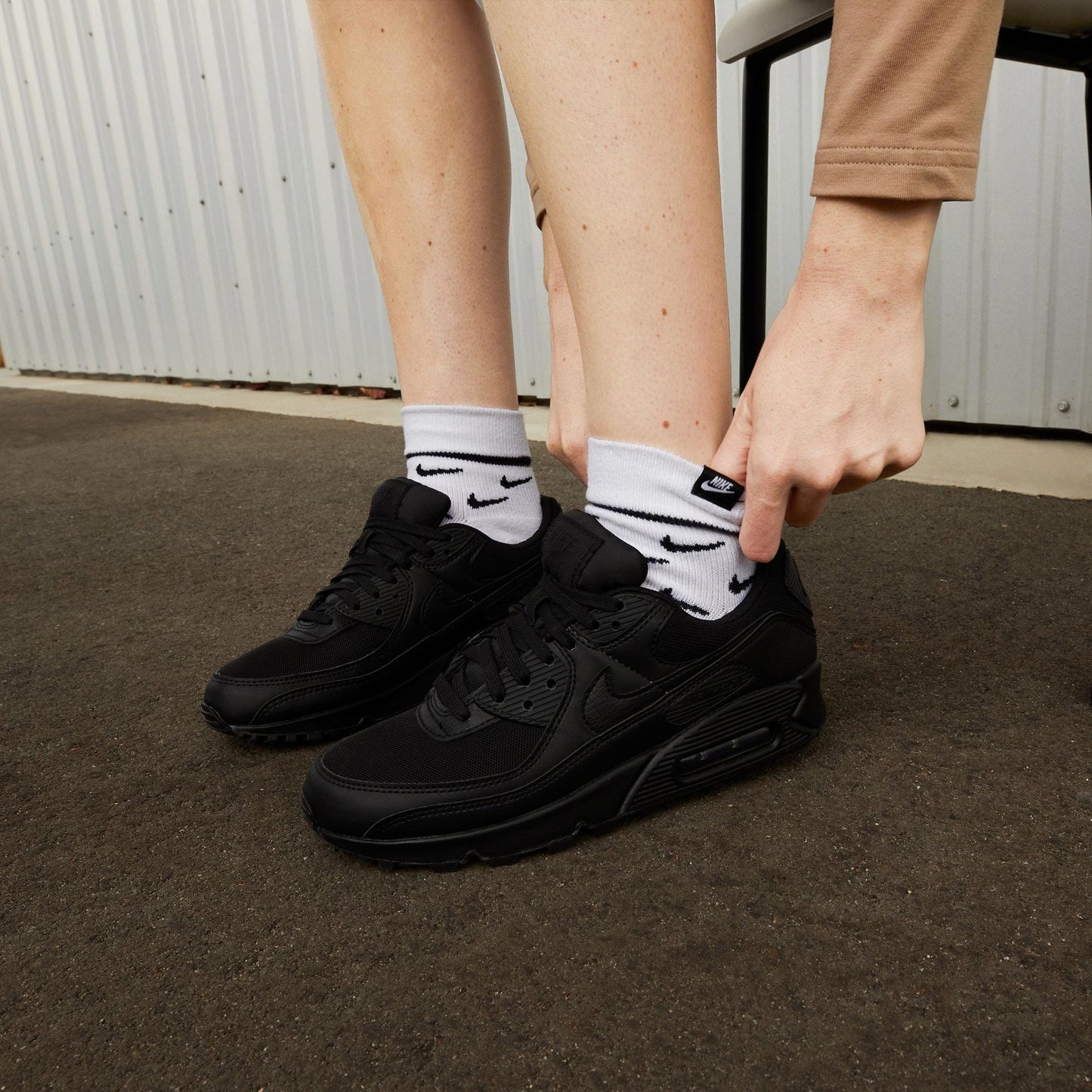 Nike Air Max 90 Kadın Siyah Spor Ayakkabı